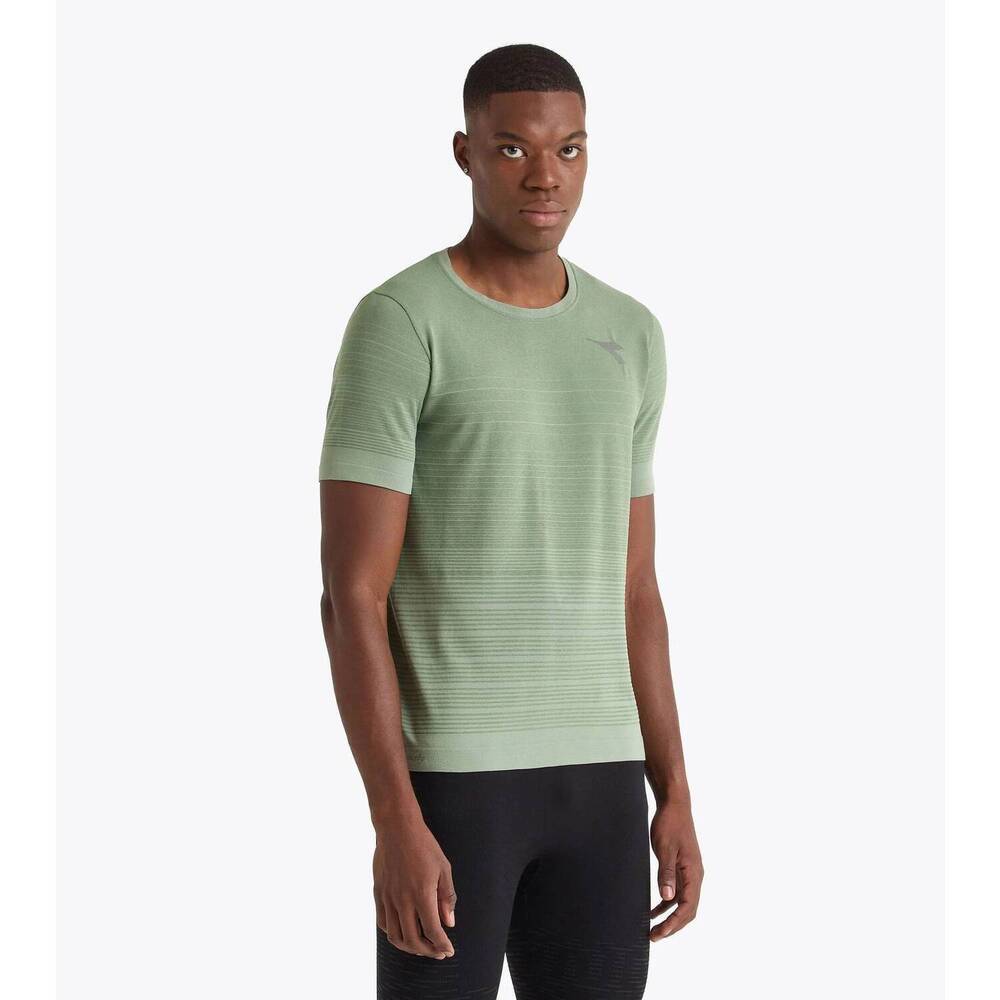 NEW DIADORA stratouno short sleeve t-shirt in iceberg green